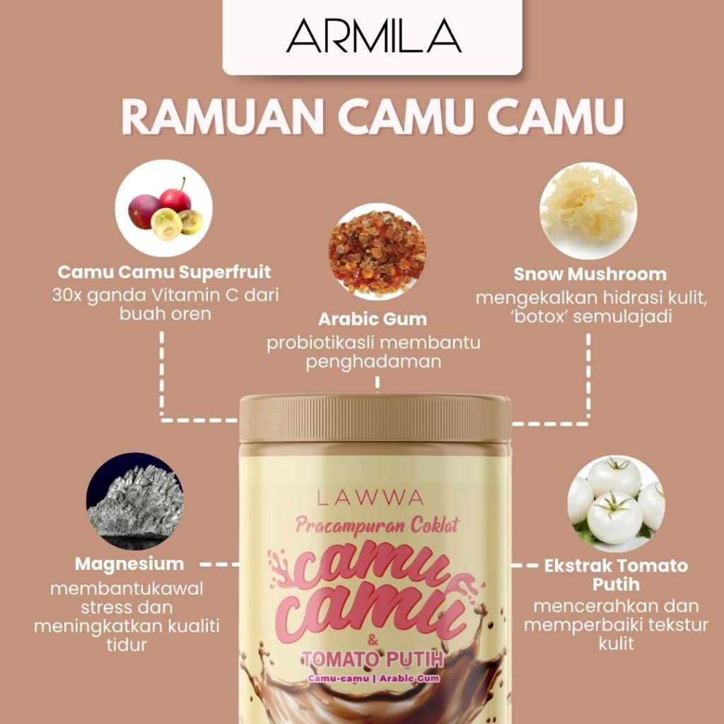 KAK ELL HQ | COMBO SET MINUMAN PUTEH | TANSU + KOPI TOMATO + PINKY | - Image 4