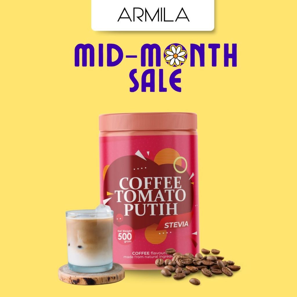 KAK ELL HQ | KOPI TOMATO PUTIH | 1X BALANG 500G | MINUMAN KESIHATAN UNTUK KULIT BERASASKAN KOPI | 500GRAM