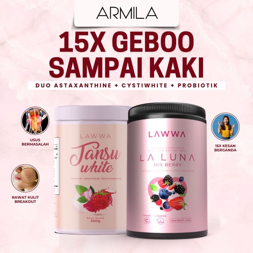 LAWWA | LA LUNA MIX BERRY DRINK | 15X Glowing Hydrating Drink Supplement