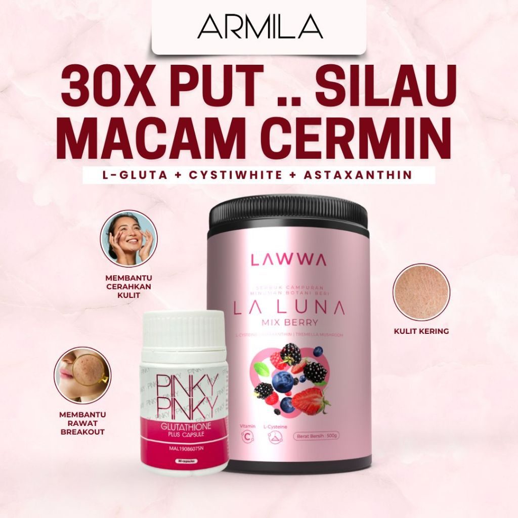 LAWWA | LA LUNA MIX BERRY DRINK | 15X Glowing Hydrating Drink Supplement - Image 2