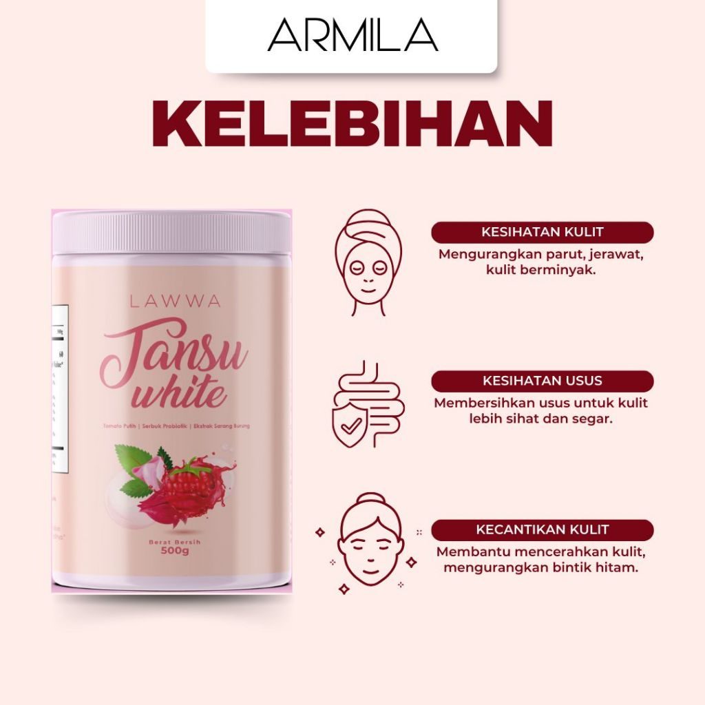 KAK ELL - TANSU WHITE BRIGHTENING SUPPLEMENT - 1X 500GRAM / BOTOL - Image 7