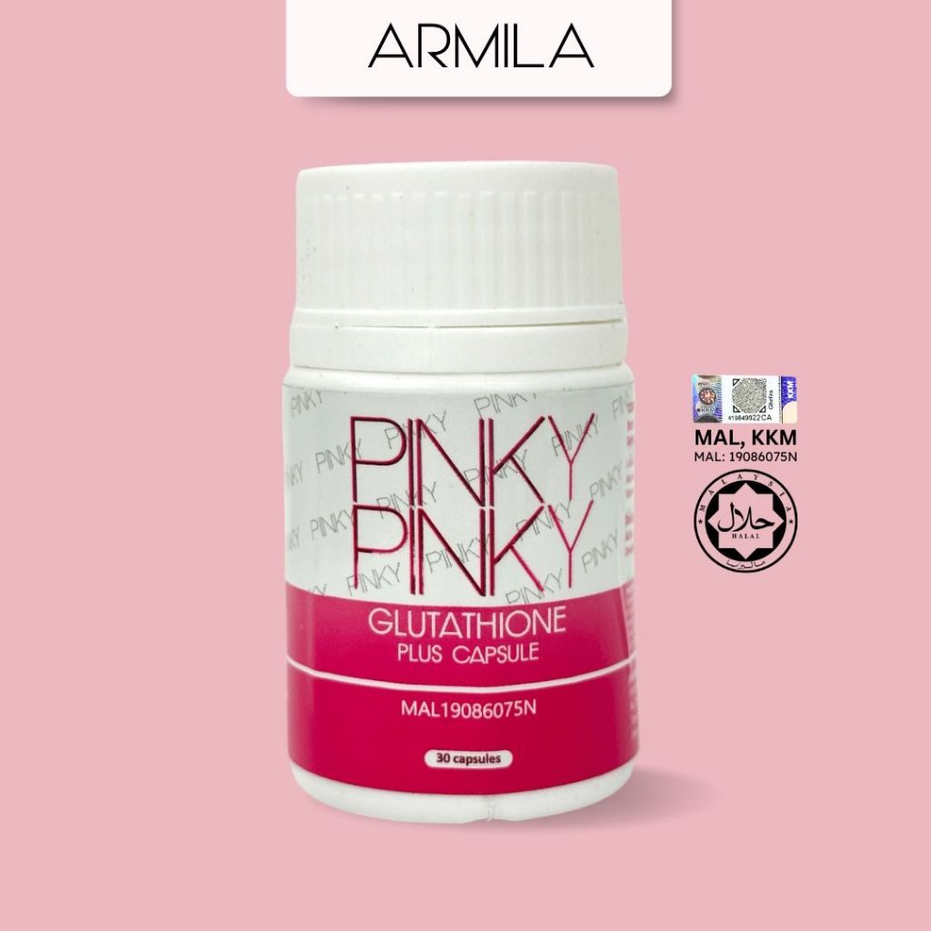 KAK ELL HQ | PINKY PINKY GLUTATHIONE PLUS | BRIGHTHENING BOOSTER | PUTIH GEBU | 1 CAPSULE 200G | - Image 3