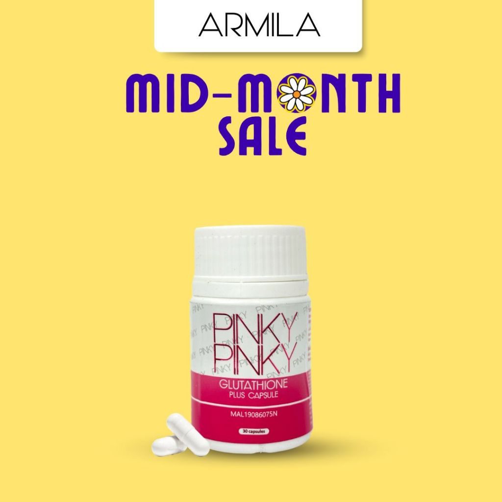 KAK ELL HQ | PINKY PINKY GLUTATHIONE PLUS | BRIGHTHENING BOOSTER | PUTIH GEBU | 1 CAPSULE 200G | - Image 5